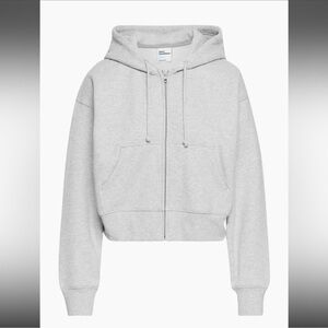 TNA Cropped Zip Up Boyfriend Hoodie